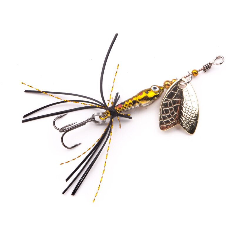 SPRO Larva Mayfly Spinner Single 5cm 4g Brown Trout SPRO Larva Mayfly Spinner Single 5cm 4g Brown Trout