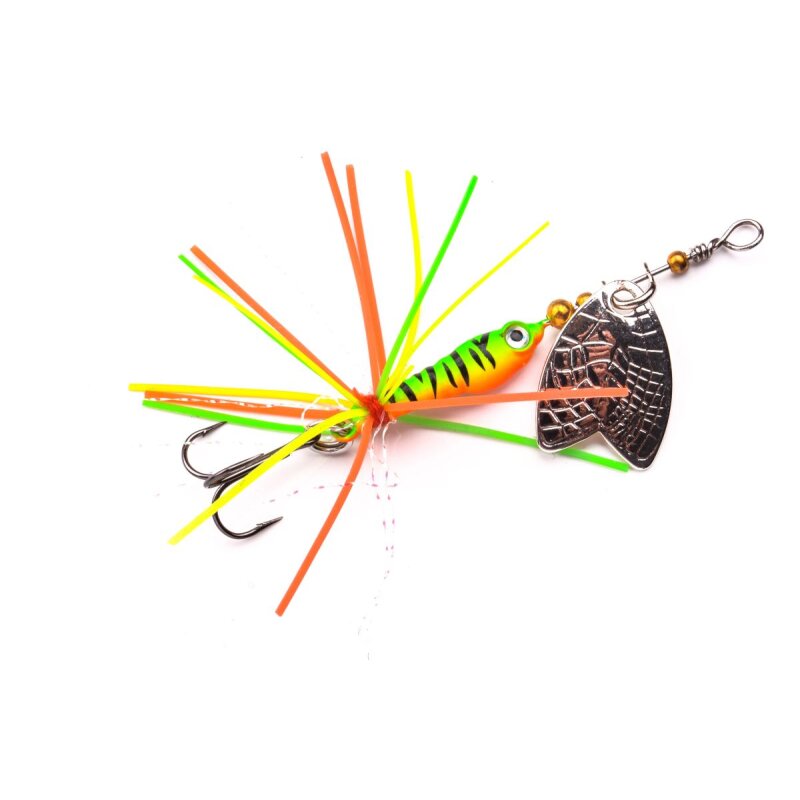 SPRO Larva Mayfly Spinner Treble 5cm 4g Firetiger SPRO Larva Mayfly Spinner Treble 5cm 4g Firetiger