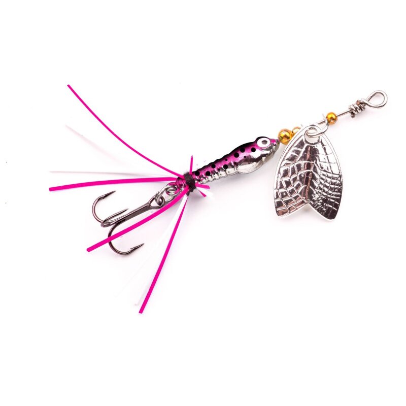 SPRO Larva Mayfly Spinner Treble 5cm 4g Rainbow Trout SPRO Larva Mayfly Spinner Treble 5cm 4g Rainbow Trout