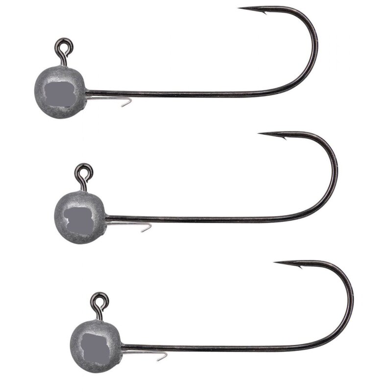 SPRO Round HD Jighead 90 Gr.1/0 21g Schwarz 3Stk. SPRO Round HD Jighead 90 Gr.1/0 21g Schwarz 3Stk.