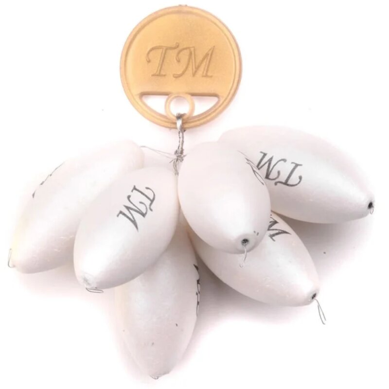 TROUTMASTER Rugby Pilots White 16x32mm TROUTMASTER Rugby Pilots White 16x32mm
