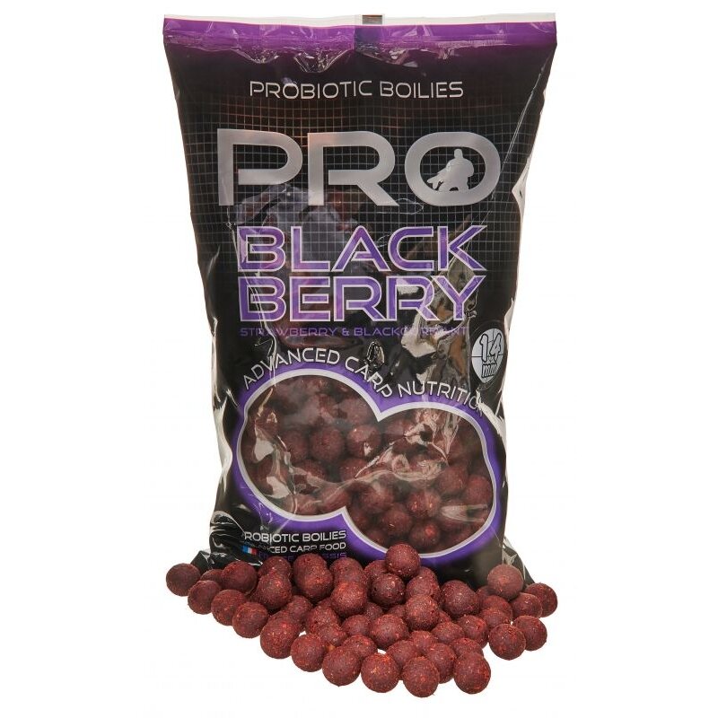 STARBAITS Pro Blackberry Boilies 14mm Rot 1kg (11,25 € pro 1 kg)