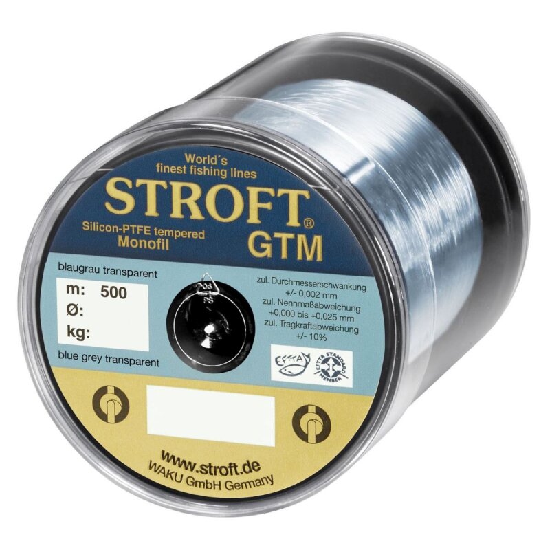 STROFT GTM 0,28mm 7,3kg 500m Blaugrau Transparent (0,07 € pro 1 m)