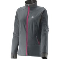 Salomon Momemtum Softshell Jacket W Damen-Langlaufjacke Galet Grey von Salomon