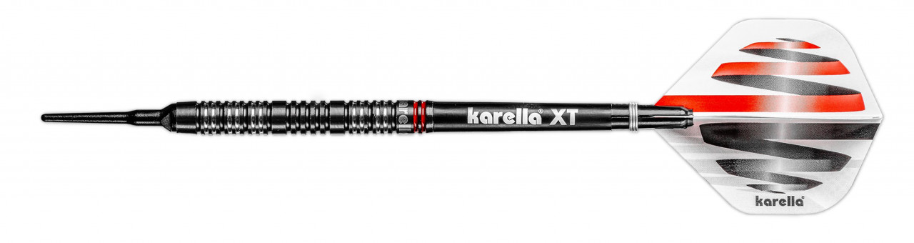 Softdart Karella HiPower schwarz, 90% Tungsten, 18g oder 20g Softdart Karella HiPower schwarz, 90% Tungsten, 18g oder 20g