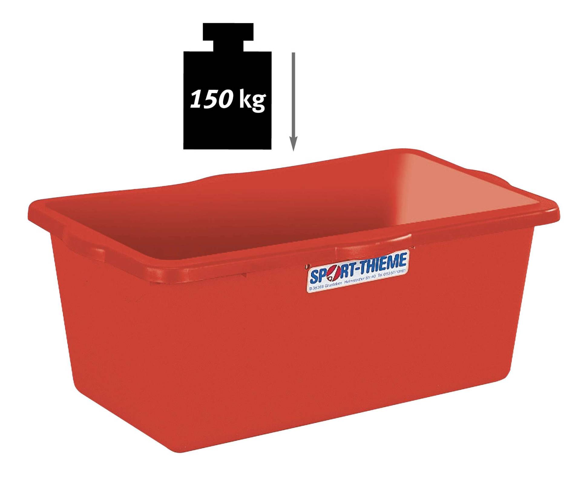 Sport-Thieme Materialbox "90 Liter", Rot von Sport-Thieme