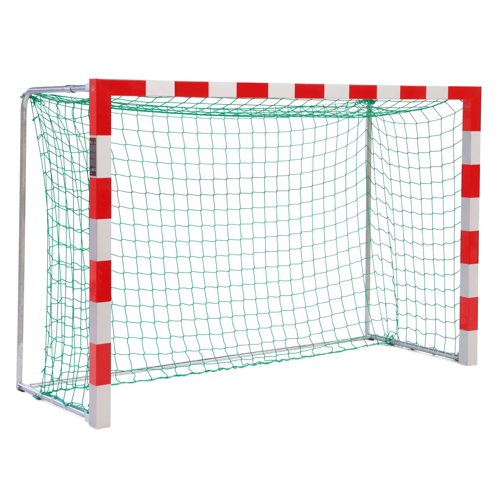 Sport-Thieme Handballtor frei stehend, 3x1,60 m, Rot-Silber, Premium-Stahl-Eckverbindung von Sport-Thieme