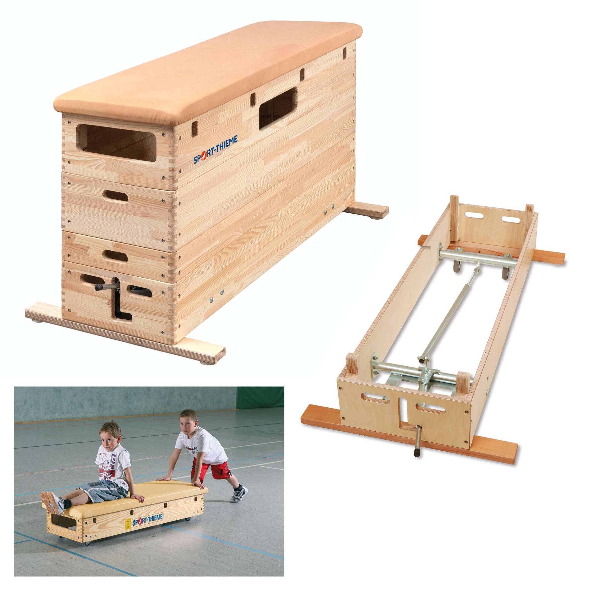 Sport-Thieme Sprungkasten "Original", 4-teilig, Mit Schwenk-u. Rollvorrichtung Sport-Thieme Sprungkasten "Original", 4-teilig, Mit Schwenk-u. Rollvorrichtung von Sport-Thieme