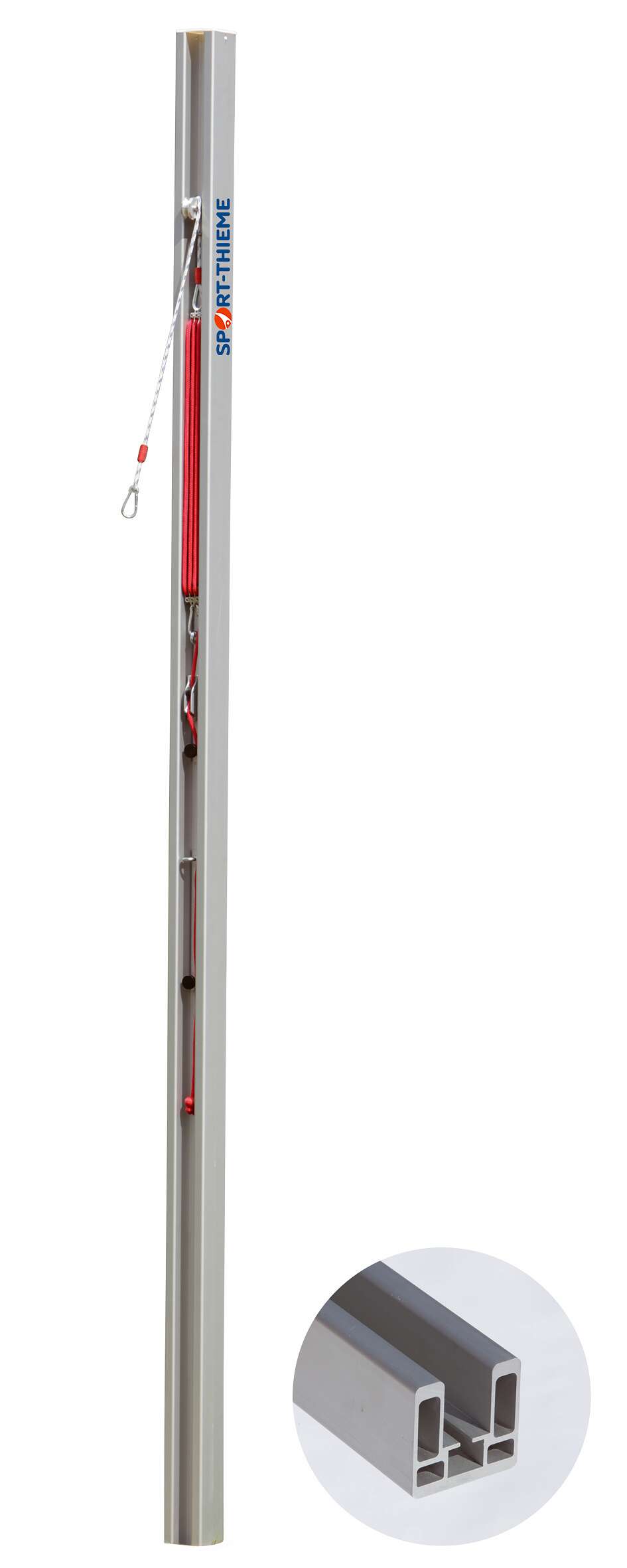 Sport-Thieme Volleyballpfosten 80x80 mm, DVV 2, Mit Flaschenzugsystem Sport-Thieme Volleyballpfosten 80x80 mm, DVV 2, Mit Flaschenzugsystem von Sport-Thieme