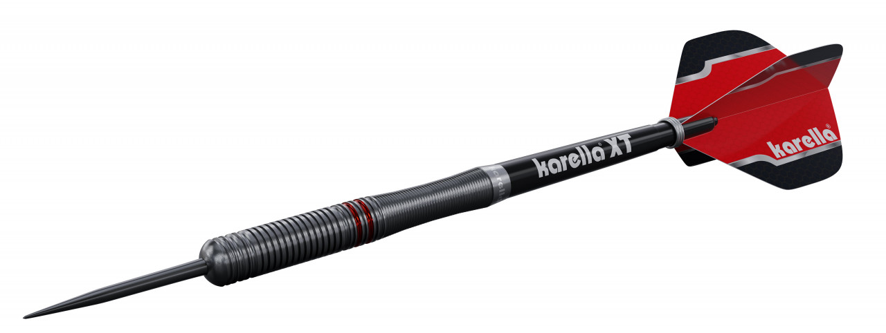 Steeldart Karella Fighter, schwarz, 90% Tungsten, 22g oder 24g Steeldart Karella Fighter, schwarz, 90% Tungsten, 22g oder 24g