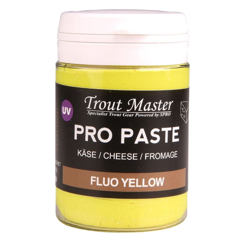 TROUTMASTER Pro Paste Cheese 60g Fluo Yellow (78,83 € pro 1 kg) TROUTMASTER Pro Paste Cheese 60g Fluo Yellow (78,83 € pro 1 kg)