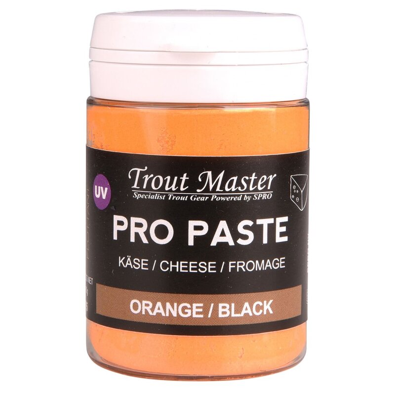 TROUTMASTER Pro Paste Cheese 60g Orange/Black (78,83 € pro 1 kg) TROUTMASTER Pro Paste Cheese 60g Orange/Black (78,83 € pro 1 kg)