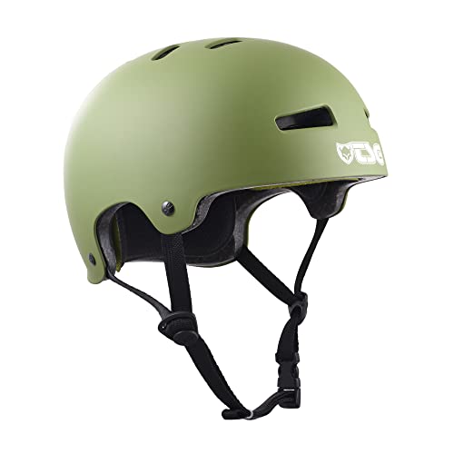 TSG Unisex Jugend Casque Evolution Youth Skater-/Trott-/Fahrradhelm, Olivfarbener Satin, XXS/XS TSG Unisex Jugend Casque Evolution Youth Skater-/Trott-/Fahrradhelm, Olivfarbener Satin, XXS/XS von TSG
