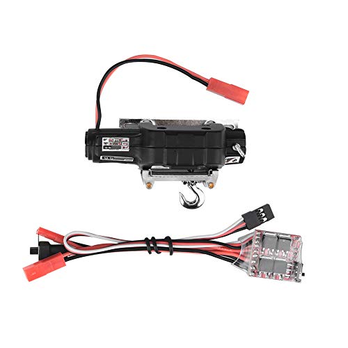 Tbest RC Auto Winde, 1/10 Automatische Crawler Winch Wired Winch Control System Set Simulierte Winsch Spielzeug Fit für Off-Road-Auto Tbest RC Auto Winde, 1/10 Automatische Crawler Winch Wired Winch Control System Set Simulierte Winsch Spielzeug Fit für Off-Road-Auto von Tbest