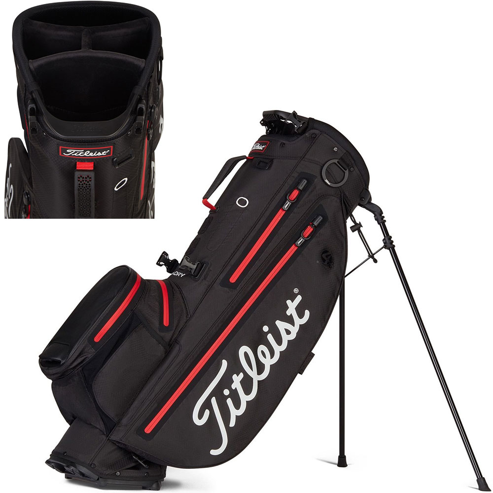 'Titleist Players 4+ Stadry Standbag wasserdicht schw/rot' von Titleist