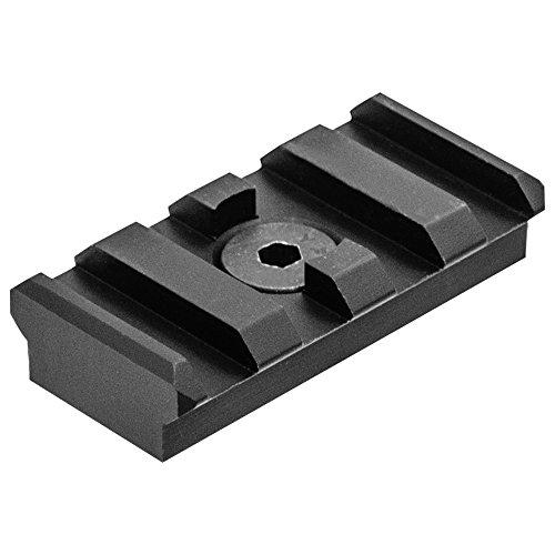 UTG Pro Unisex – Erwachsene M-LOK Rail Section, 4-Slot Picatinny-Schiene, schwarz, one Size von UTG Pro