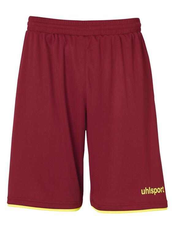 Uhlsport CLUB SHORTS 100380601 bordeaux/fluo gelb L