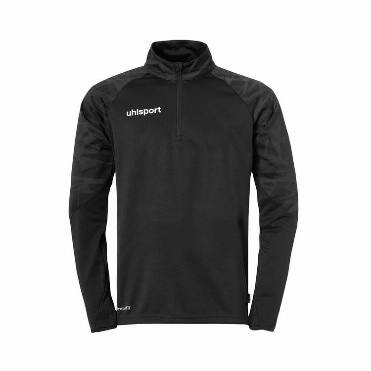 Uhlsport GOAL 25 1/4 ZIP TOP 100221801 schwarz/anthra - Gr. L