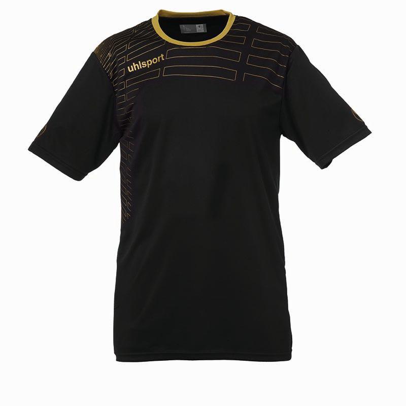 Uhlsport MATCH Team Kit (Shirt&Shorts) SS Damen schwarz gold...