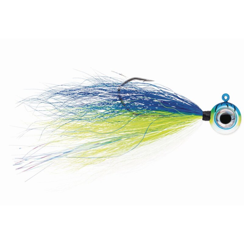 VMC Moontail Jig 7158 Gr.3/0 10,5g Blue Fire UV 2Stk. VMC Moontail Jig 7158 Gr.3/0 10,5g Blue Fire UV 2Stk.