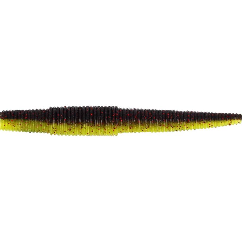 WESTIN Ned Worm 9cm 5g Black/Chartreuse 6Stk. WESTIN Ned Worm 9cm 5g Black/Chartreuse 6Stk.