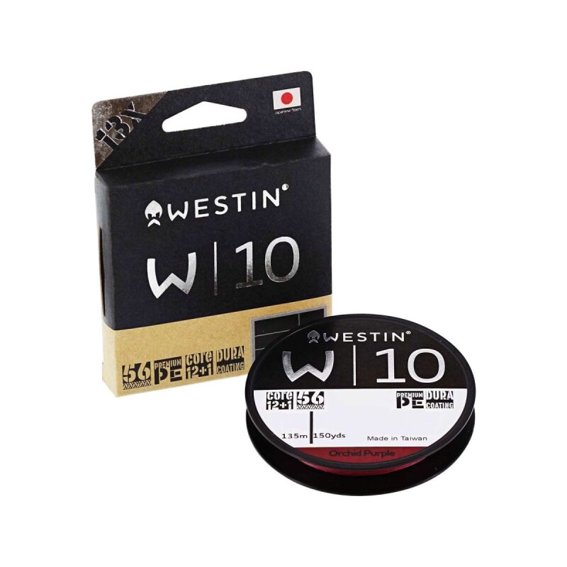 WESTIN W10 13 Braid 0,24mm 18,9kg 135m Orchid Purple (0,24 € pro 1 m)