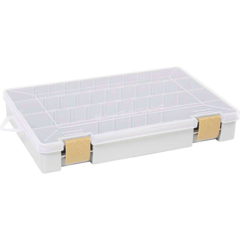 WESTIN W3 Tackle Box 27,5x18,5x4,5cm Grey/Clear WESTIN W3 Tackle Box 27,5x18,5x4,5cm Grey/Clear