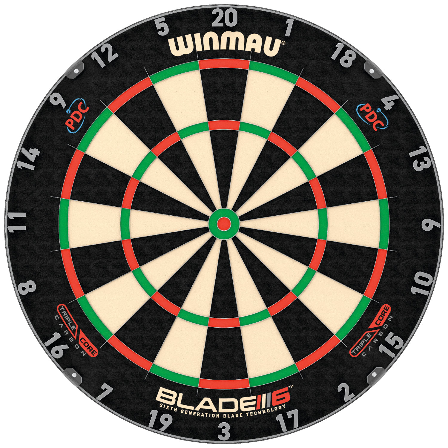 Winmau Blade 6 Triple Core Carbon Dartboard PDC von Winmau