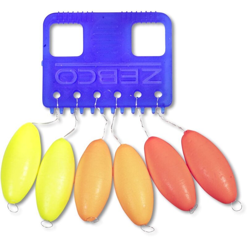 ZEBCO Floater L Orange/Rot/Gelb 6Stk. ZEBCO Floater L Orange/Rot/Gelb 6Stk.