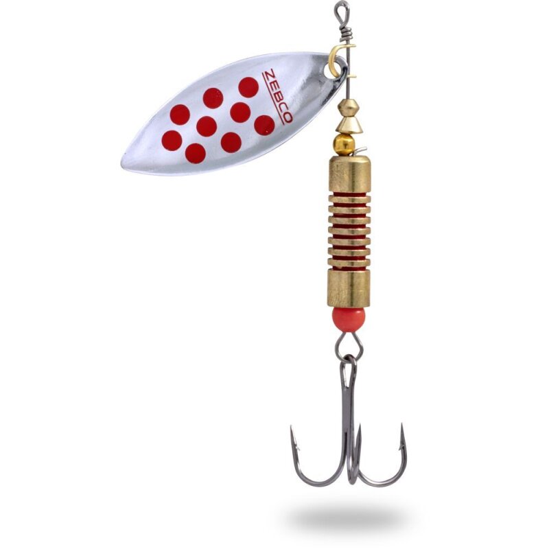 ZEBCO Trophy Z-River No.3 12g Silber/Rote Punkte ZEBCO Trophy Z-River No.3 12g Silber/Rote Punkte
