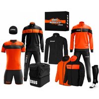 Zeus Apollo Fußball Set Teamwear Box 12-teilig Schwarz Neon Orange Zeus Apollo Fußball Set Teamwear Box 12-teilig Schwarz Neon Orange von Zeus
