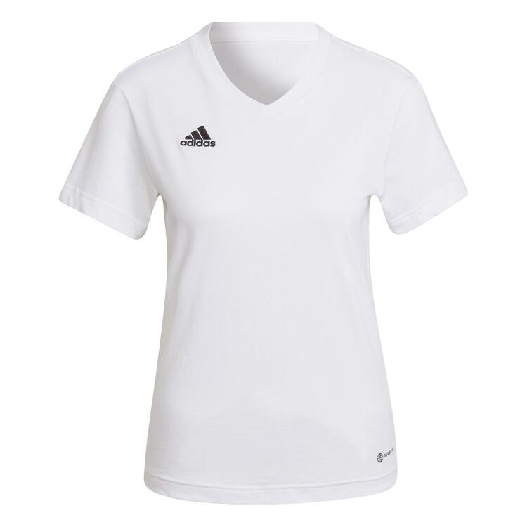adidas Entrada 22 T-Shirt Damen HC0442 WHITE - Gr. 2XS