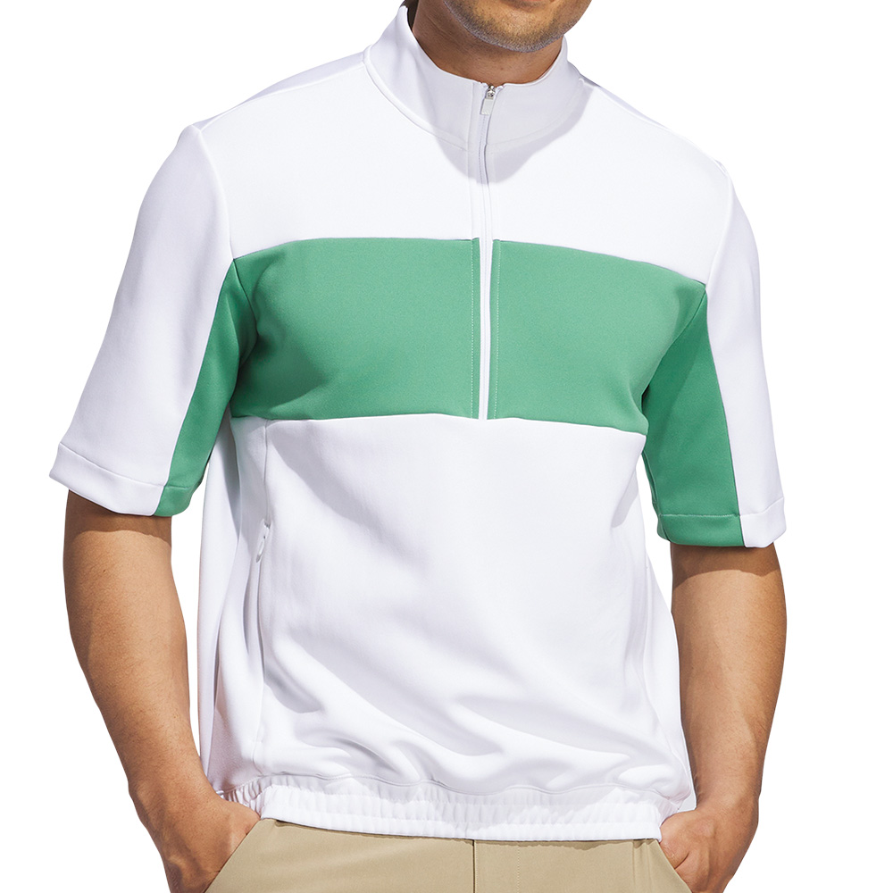 'adidas Golf DWR Herren Sweater 1/4 Zip weiss/grün' 'adidas Golf DWR Herren Sweater 1/4 Zip weiss/grün' von adidas Golf