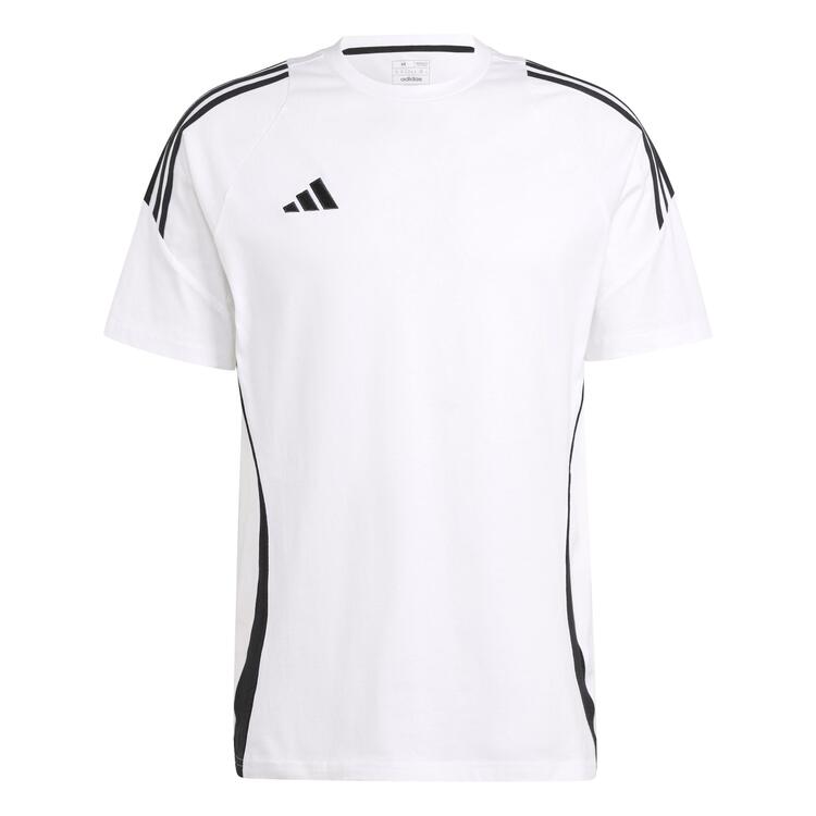 adidas Tiro 24 Baumwoll T-Shirt Herren IR9353 WHITE/BLACK - Gr. S
