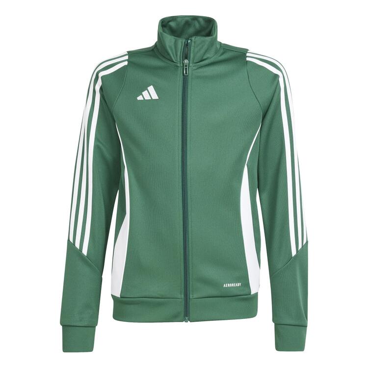 adidas Tiro 24 Trainingsjacke Kinder IR7503 DRKGRN/WHITE - Gr. 176