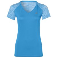 asics fuzeX V-Neck SS Top Damen-Laufshirt Diva Blue von ASICS