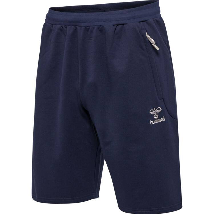 hummel Move Grid Baumwoll Shorts 214796 MARINE - Gr. L