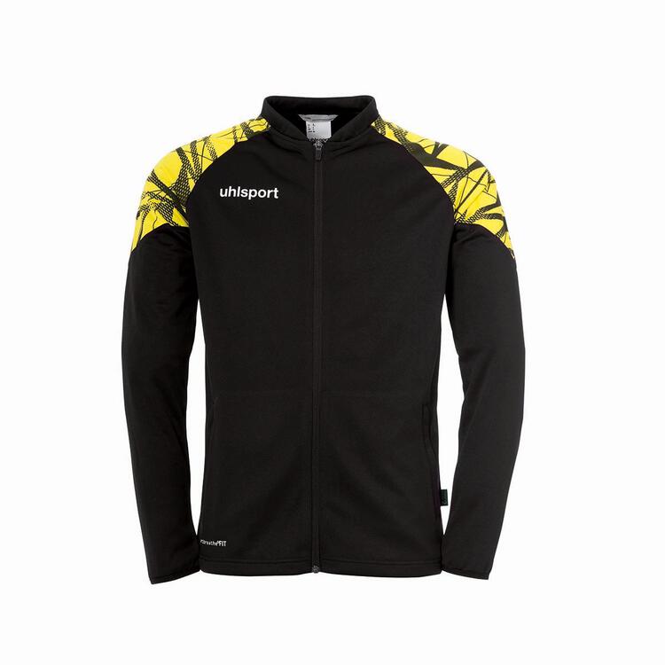 uhlsport Goal 25 Polyesterjacke schwarz/limonengelb M