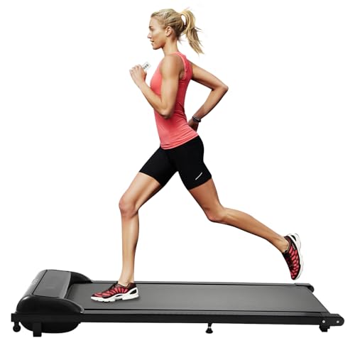 Laufbänder Elektrisches Laufband Klappbar Fitness Walking Pad Laufende Maschine Laufbänder für Zuhause Fitnessgeräte 1-8km/h von biusgiyeny