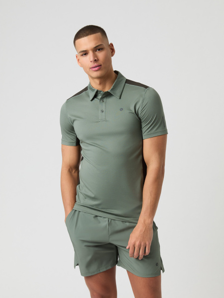 Björn Borg Ace Mesh Panel Polo Shirt Grün, M von björn borg