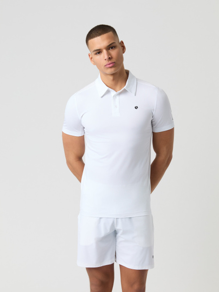 Björn Borg Ace Mesh Panel Polo Shirt Weiß, S von björn borg