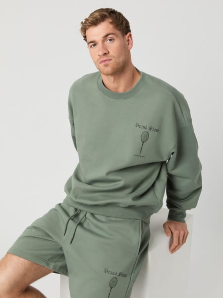 Björn Borg Ace Oversized Sweatshirt Grün, M Björn Borg Ace Oversized Sweatshirt Grün, M von björn borg