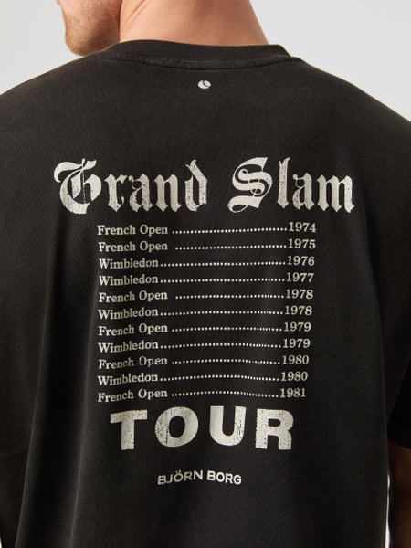 Björn Borg Ace Oversized T-shirt Schwarz, L Björn Borg Ace Oversized T-shirt Schwarz, L von björn borg