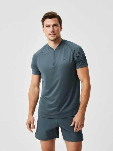 Björn Borg Ace Performance Zip Polo Grün, M Björn Borg Ace Performance Zip Polo Grün, M von björn borg