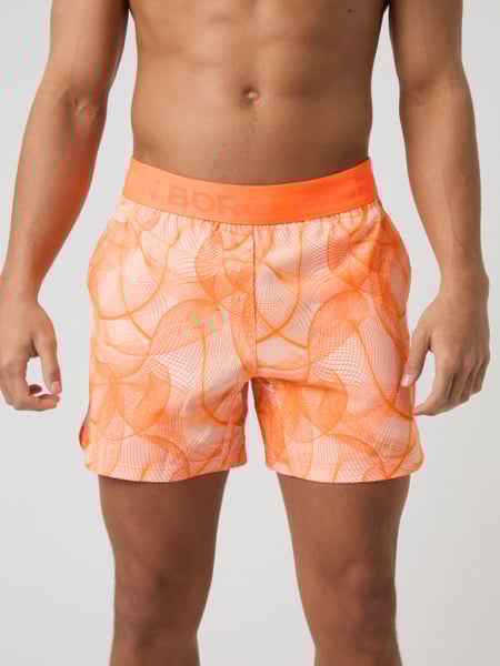 Björn Borg Ace Printed Short Shorts Orange, L Björn Borg Ace Printed Short Shorts Orange, L von björn borg
