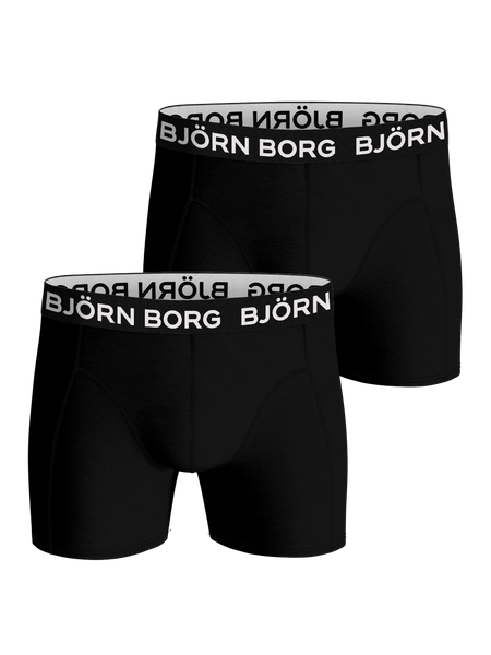 Björn Borg Bamboo Cotton Blend Boxer 2-pack Schwarz, XS von björn borg