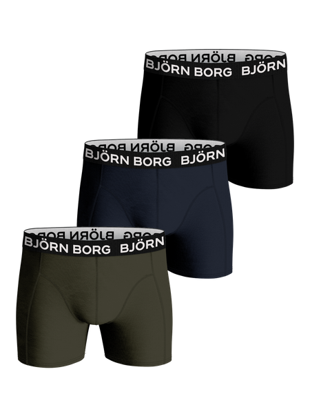 Björn Borg Bamboo Cotton Blend Boxer 3-pack Mehrfarbig, XXL von björn borg