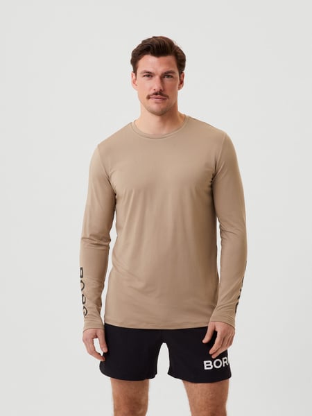 Björn Borg Borg Long Sleeve T-shirt Beige , M von björn borg