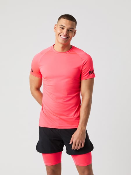 Björn Borg Borg Mesh Panel T-shirt Pink, S Björn Borg Borg Mesh Panel T-shirt Pink, S von björn borg