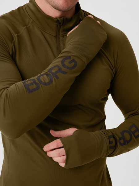 Björn Borg Borg Midlayer Half Zip Grün, M Björn Borg Borg Midlayer Half Zip Grün, M von björn borg